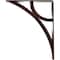 Ekena Millwork Galveston Wrought Iron Bracket, (Triple center brace), Antiqued Copper 2"W x 10"D x 12"H BKTM02X10X12TGLACO - alternate 7